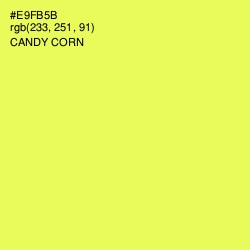 #E9FB5B - Candy Corn Color Image
